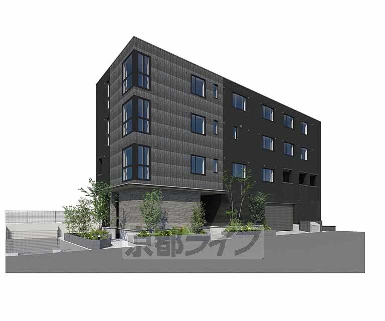 【宇治市伊勢田町のマンションの建物外観】