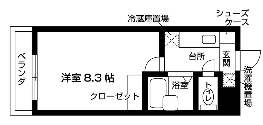 駿河台ハイツの間取り