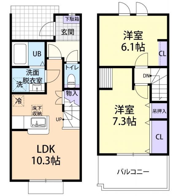 Olive (オリーブ）の間取り