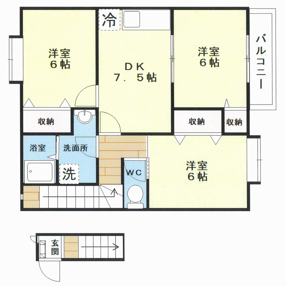 アビタシオンMYの間取り