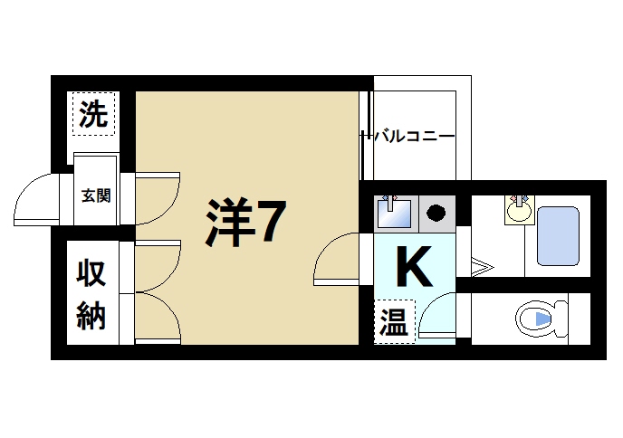 奈良市林小路町のマンションの間取り