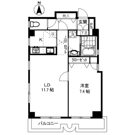 文京区白山のマンションの間取り