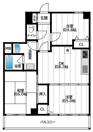 （仮称）上星川マンションの間取り