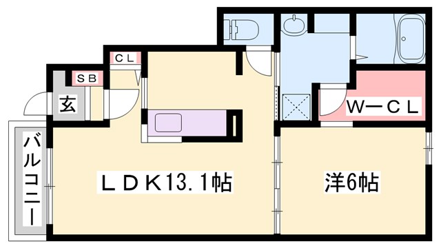 カルム城西の間取り