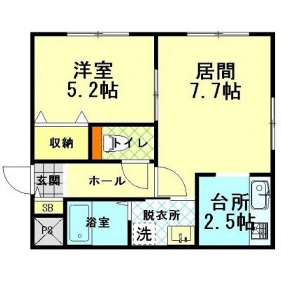 ペラッツィ梁川の間取り