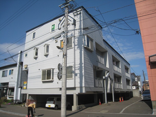 函館市堀川町のアパートの建物外観