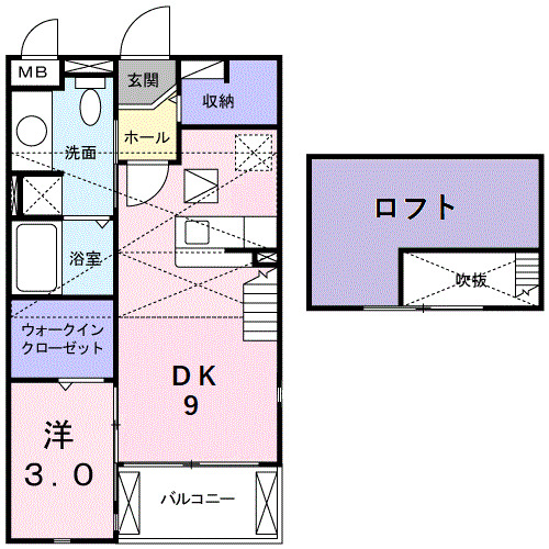 【フローラミルトの間取り】