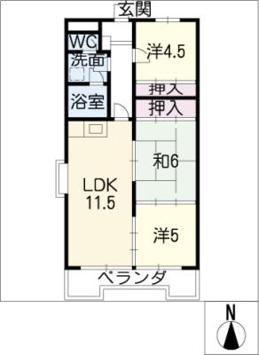 兼松マンション五番館の間取り