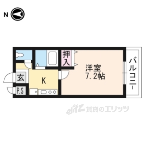 草津市野路東のマンションの間取り