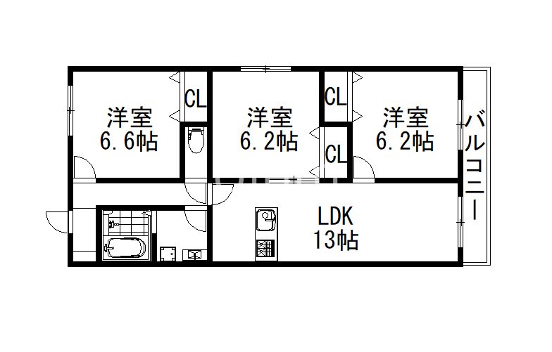 グリーンサム大久保IIの間取り