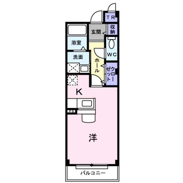 和歌山市狐島のマンションの間取り