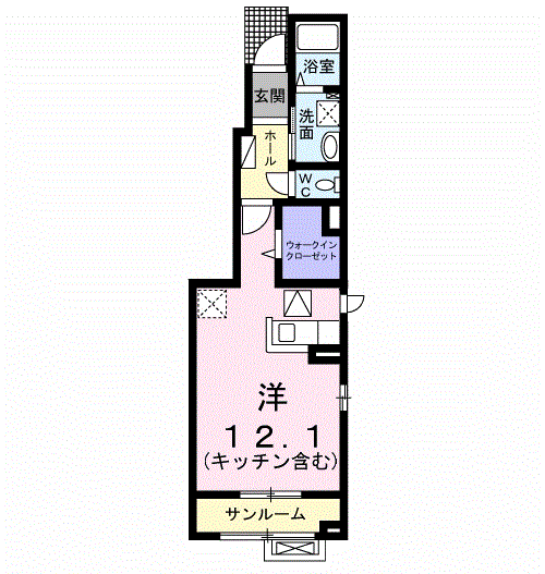 フルリールの間取り