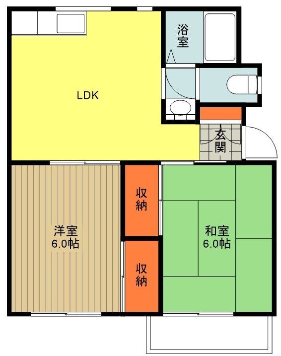 コーポリバティの間取り