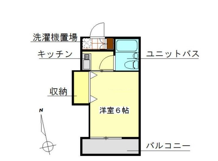 坂戸市西坂戸のアパートの間取り