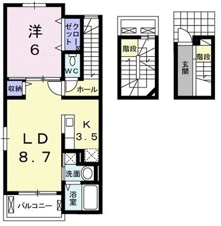 【ノーブル中野の間取り】