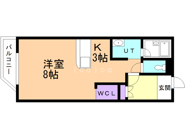 帯広市東一条南のマンションの間取り