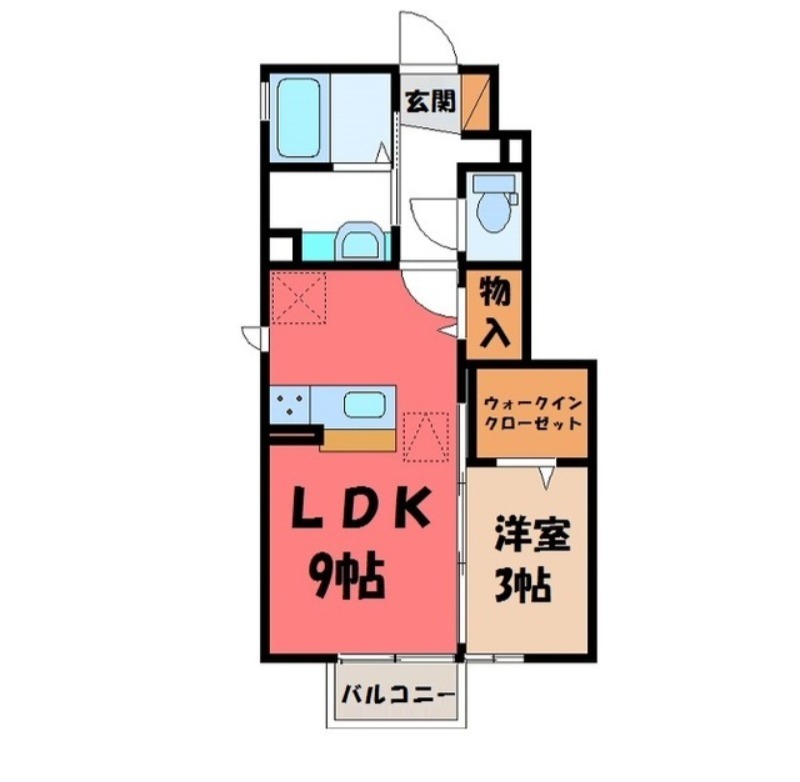 フォーゲルテラス ブラウ Iの間取り