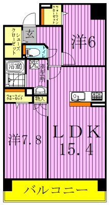 ロイヤルパークス新田の間取り