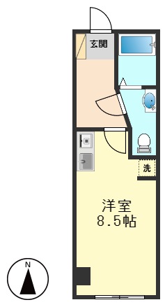 江戸川区中央のマンションの間取り