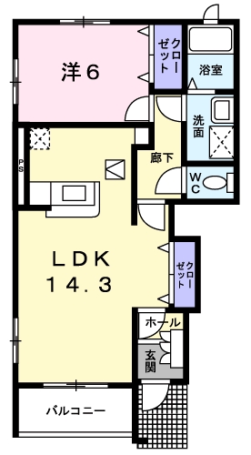 [家電付き] ミカドインFURUKAWAAの間取り