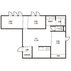 コートハウス錦町の間取り