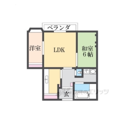 宮津市字京口町のマンションの間取り