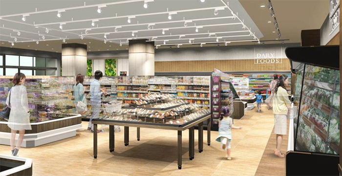 スーパー　イオンフードスタイル四ツ橋店（スーパー）まで521m