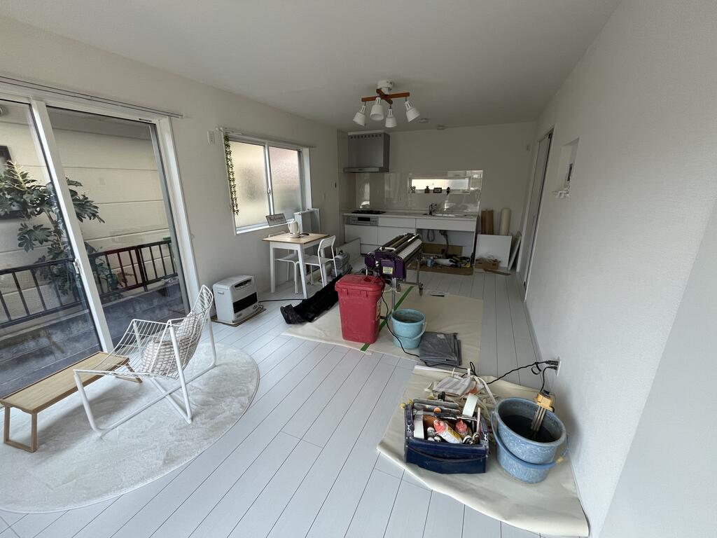 居室・リビング　建築中