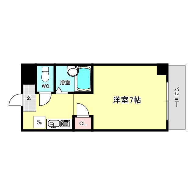 LakiaMaison弁天町の間取り写真