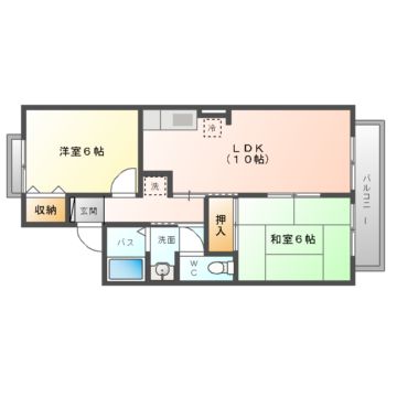 エスポワール21 A・Bの間取り写真