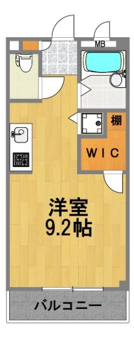 ＪＲ青梅線 福生駅 徒歩15分 4階建 築26年の間取り写真