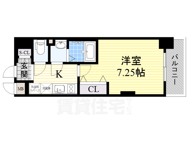 地下鉄御堂筋線 なかもず駅 徒歩5分 11階建 築8年の間取り写真