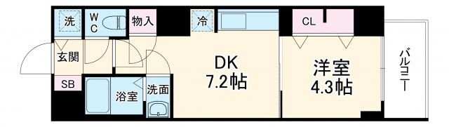 S-RESIDENCE堺筋本町Unoの間取り写真