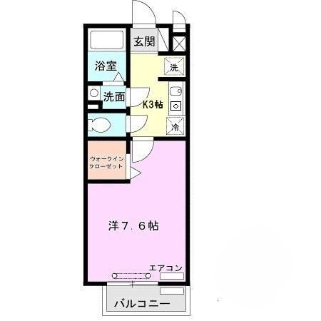 セジュール西岡本の間取り写真