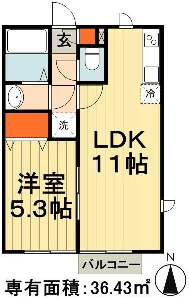 ルミエールいのはなの間取り写真