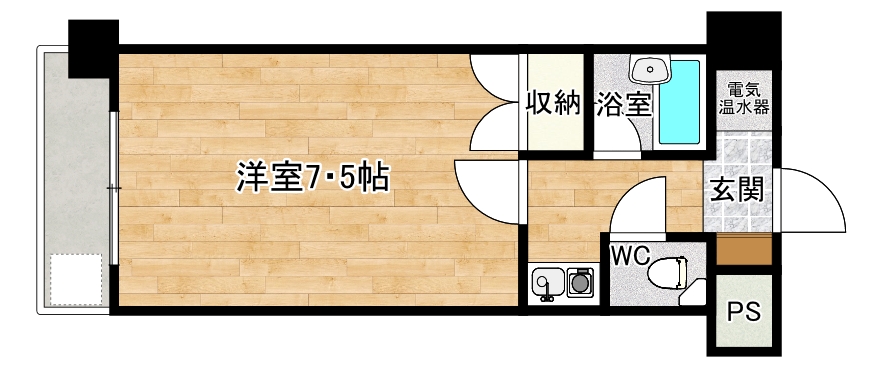 サンシティ箱崎九大前の間取り写真