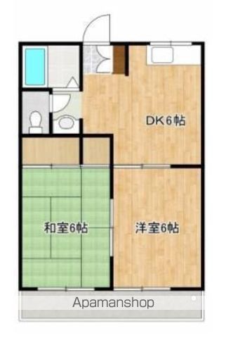熊本電気鉄道 須屋駅 徒歩5分 3階建 築32年の間取り写真