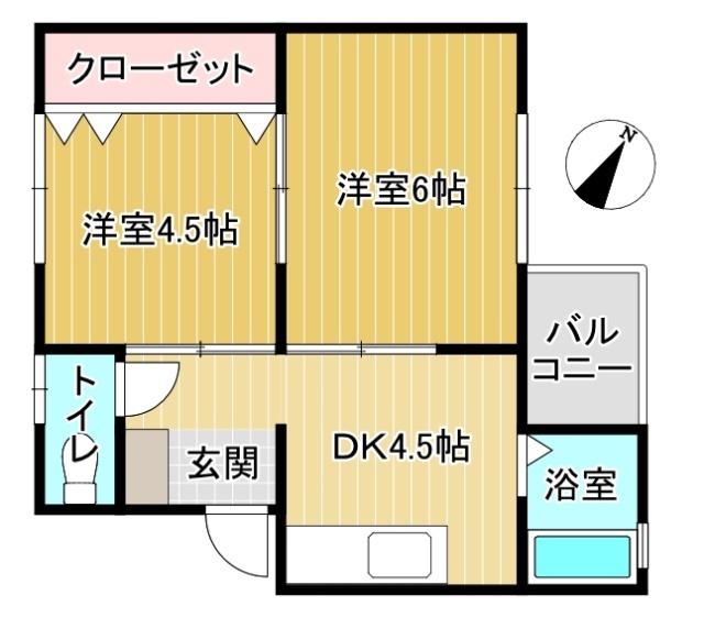 岡マンションの間取り