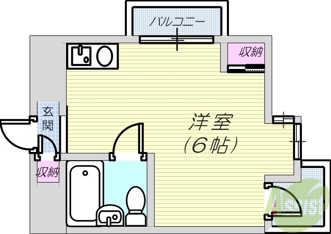 サムティ灘駅前の間取り