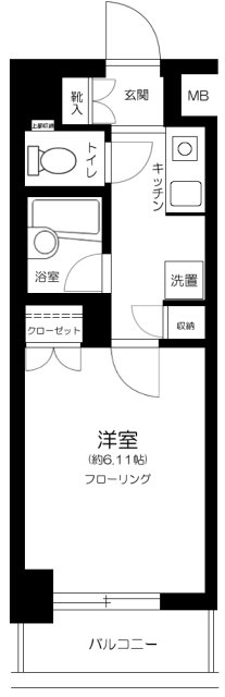 菱和パレス五反田西の間取り