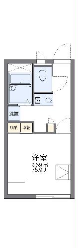 レオパレスユーカリプラザの間取り