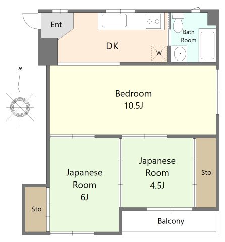 押賀マンションの間取り