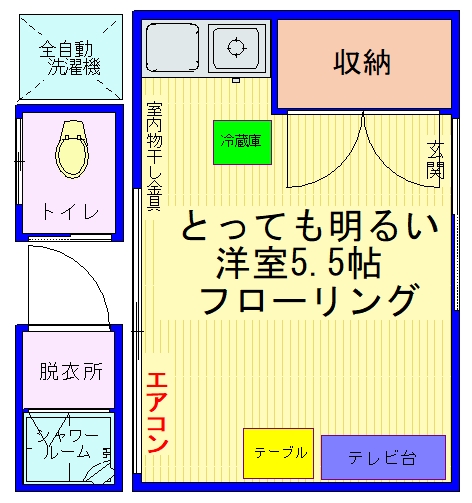 豊島区西巣鴨のアパートの間取り