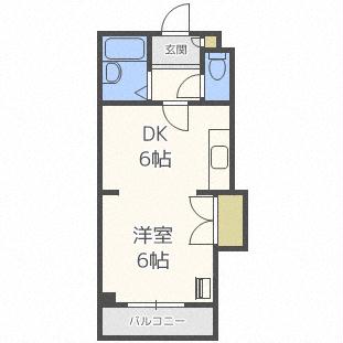 プレジール山鼻の間取り