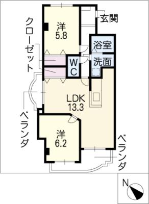 ヴィルヌーブの間取り