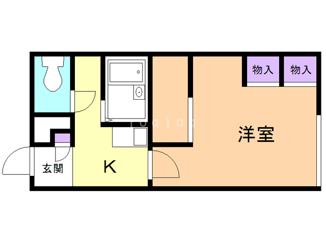 レオパレスアークスＥＮＩＷＡの間取り