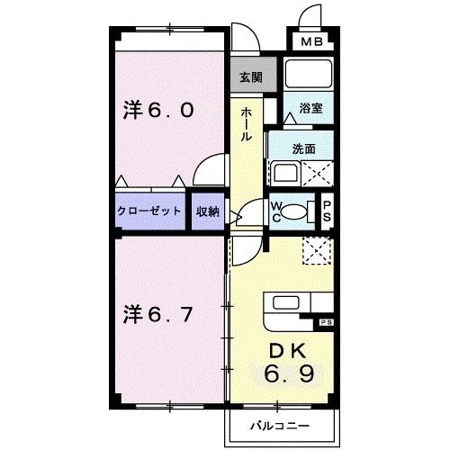 プラティーノミヤシロの間取り