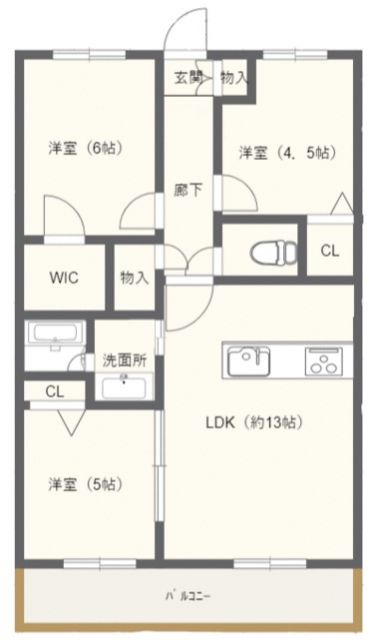 プレサンスロジェ姫路IIの間取り