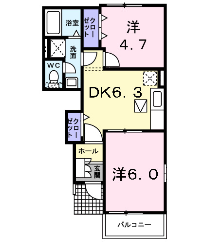 ファミーユ　Ｍ　Ａの間取り