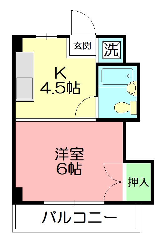 藤花マンションの間取り